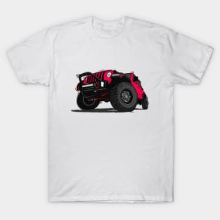 Pink Jeep Illustration T-Shirt